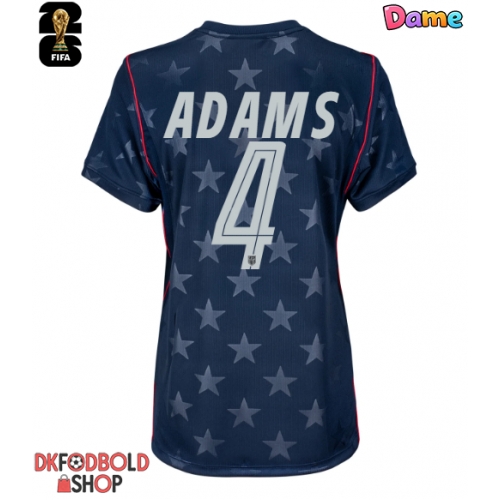 Forente stater Tyler Adams #4 Udebanetrøje Dame VM 2026 Kort ærmer